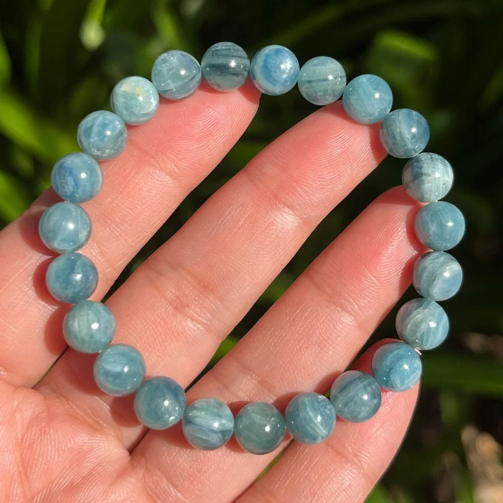 8mm stretchable‎ high quality kyanite bracelet